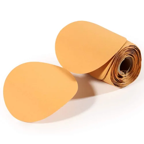 Vista 14 de SPEEDWOX Rollo de papel de lija de grano 60, discos de lija redondos de 6 pulgadas, parte trasera adhesiva PSA, parte trasera adhesiva, sin