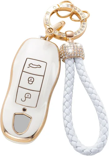 Vista 32 de Gematay Funda para llavero de Mercedes Benz con cordón, funda de TPU suave compatible con Mercedes Benz C E S M CLS CLK G Class Smart Key Holder