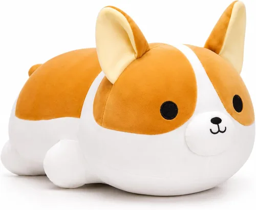 Vista 9 de Corgi - Peluche suave de perro Corgi, lindo Shiba Inu Akita, almohada de felpa para niños y niñas (15.7 pulgadas/15.7 in)