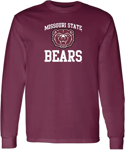 Vista 180 de NCAA oficial de College – University Team Color Arco Logo Manga Larga