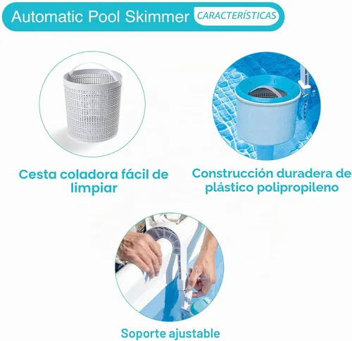 Vista 5 de Skimmer para alberca con montaje de pared Intex Deluxe 58949E