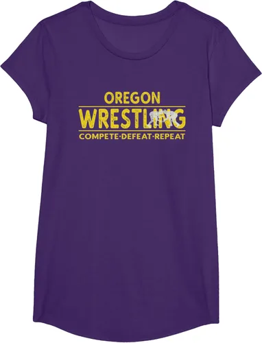 Vista 17 de Oregon Wrestling - Camiseta para competir, derrota, repetir