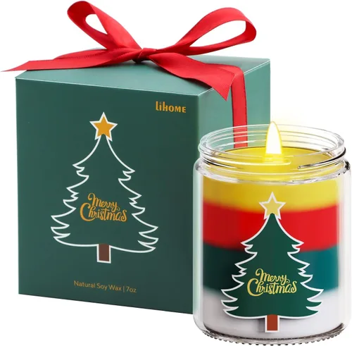 Vista 10 de Lihome Velas de otoño – Decoración de otoño para el hogar, regalos para mujeres, mamá, amiga, cera de soja natural, velas perfumadas de sidra