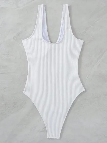 Vista 5 de SweatyRocks Bikini de una pieza para mujer, traje de baño sexy de una pieza