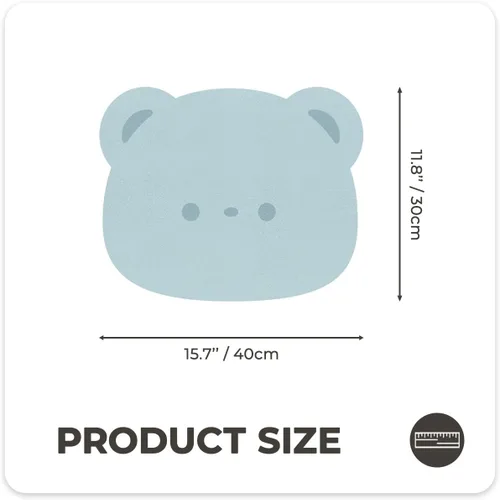 Vista 4 de Tapete de secado de platos para cocina, tapete para escurrir platos con forma de animal, ultra absorbente, tapete de poliéster antideslizante
