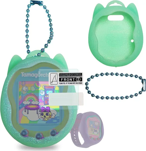 Vista 10 de JCHPINE Funda de silicona de repuesto para Tamagotchi Uni, protector de pantalla para accesorios para mascotas Tamagotchi Uni Band