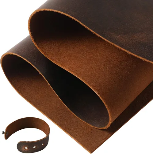 Vista 9 de RingSun Hojas de cuero genuino para manualidades (0.079 pulgadas), cuero de grano completo para costura de herramientas (6 x 12 pulgadas, negro)
