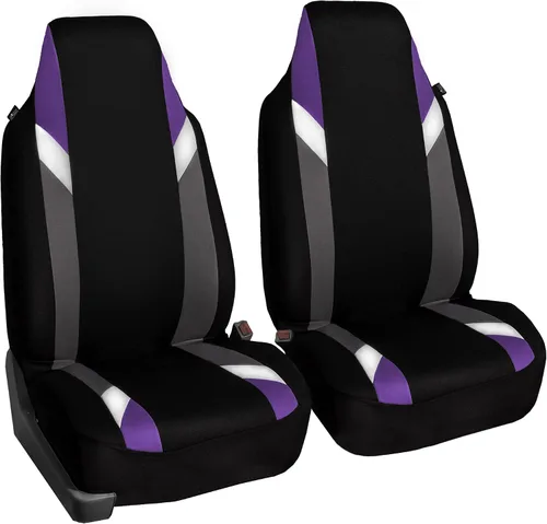 Vista 40 de FH Group Tres filas de 7 plazas, fundas de asiento modernistas de alta calidad, se adaptan a la mayoría de automóviles, camiones, SUV y camionetas