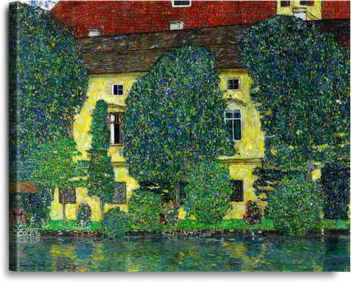 Vista 68 de A&T ARTWORK Avenue to Schloss Kammer por Gustav Klimt. Las reproducciones de arte clásico del mundo, impresiones en lienzo giclée para decoración
