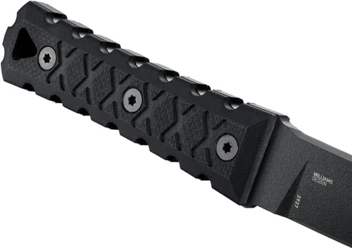 Vista 4 de CRKT HZ6 EDC Cuchillo de hoja fija con funda, negro, 2927