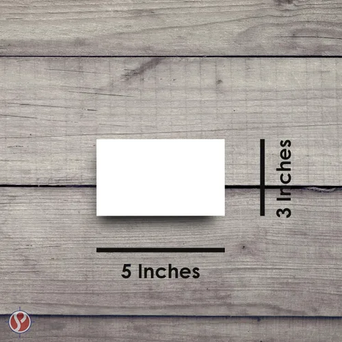 Vista 5 de 3" x 5" White Memo Pads w/ Chipboard on the Back – Blank White Writing Pads for Taking Notes, To-Do Lists, Reminders, Sketches Gummed Top, Easy