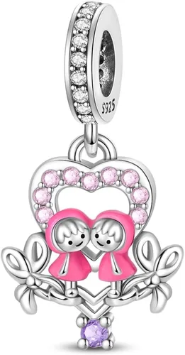 Vista 94 de KUNSIR Los abalorios se adaptan a pulseras Pandora para mujer, plata de ley 925, cuentas colgantes de joyería para niñas, dijes de feliz cumpleaños