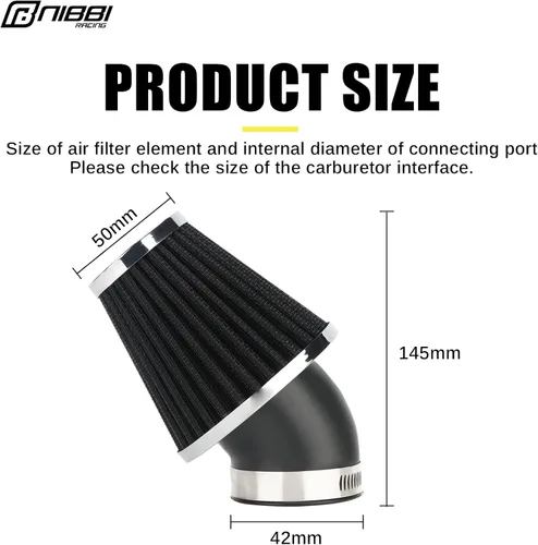Vista 2 de NIBBI Filtro de aire, filtro de aire de 1.654 pulgadas, para motocross y cuatrimoto