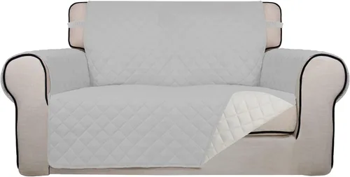 Vista 132 de PureFit - Funda de sofá acolchada reversible, protector de muebles impermeable, funda de sofá lavable con espuma antideslizante y correas elásticas