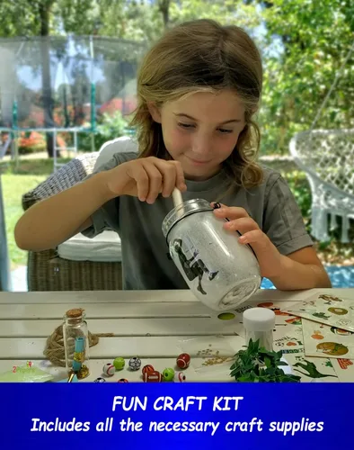 Vista 4 de Haz tu propio tarro de farol deportivo con luz nocturna para niños y niñas, fútbol, fútbol, baloncesto, tenis y béisbol para niños, kit de arte