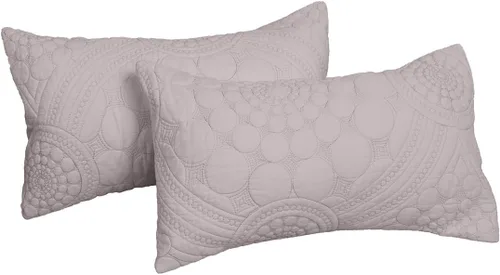 Vista 18 de vctops Funda de Sofá con Bordado de Círculo Bohemio de Color Sólido de Algodón Acolchado Antideslizante Fundas de Sofá Seccional Funda de Sofá