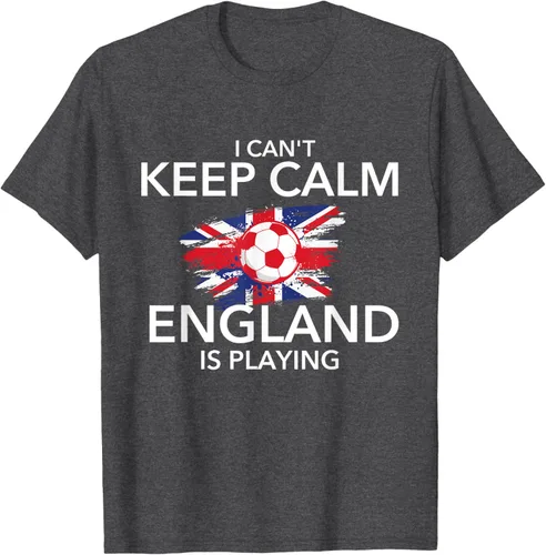 Vista 35 de I Can't Keep Calm England Is Playing - Camiseta para amantes del fútbol, Negro