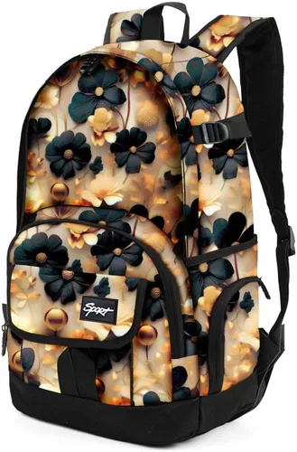 Vista 15 de Mochila escolar estilo Rickyh, mochila de viaje para hombres y mujeres, mochila ligera con compartimento para portátil, Tamaño único
