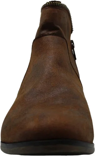 Vista 3 de American Rag Botas Abby con punta de almendra para mujer, color chocolate, Chocolate