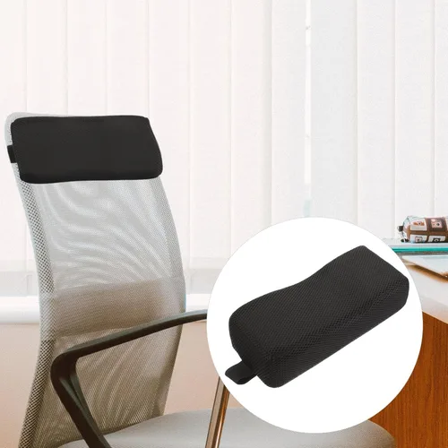 Vista 2 de Almohada para reposacabezas de silla de ruedas, almohada para reposacabezas y cuello, transpirable, cojín de espuma cervical para coche, silla
