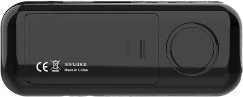 Vista 3 de Reloj despertador digital pequeño con pantalla de temperatura, funciona con pilas, brillo ajustable, repetición, 12/24 horas, inalámbrico, modo