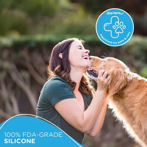 Vista 7 de Aquapaw Cepillo de baño para perros Pro y accesorio de ducha para perros, goma de silicona grande, rociador y depurador en uno con accesorio