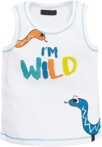 Vista 2 de Camisetas sin mangas de algodón suave para niños pequeños, paquete de 3