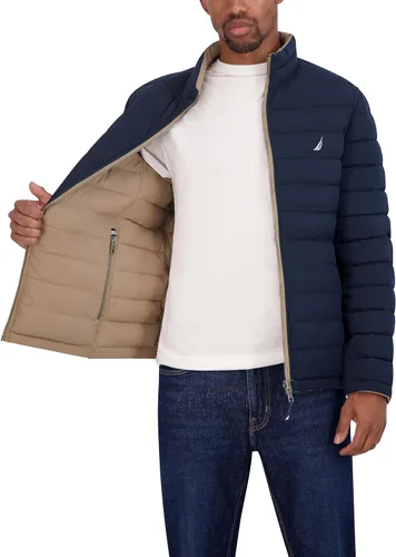 Vista 22 de Chaqueta Nautica de hombres elastizada Reversible peso medio