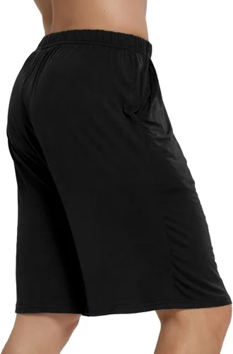 Vista 3 de JINSHI Calzoncillos tipo bóxer elásticos para hombre con bolsillos de modal ultra suave