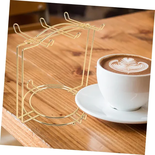 Vista 6 de Housoutil Para tazas tazas con platos, soportes colgantes para restaurante, ganchos para exhibición, escurridor de almacenamiento, estante