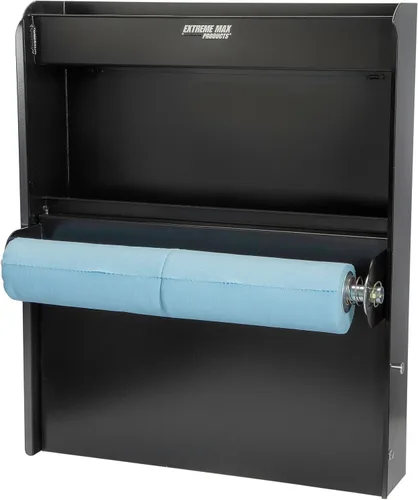 Vista 3 de Extreme Max 5001.6337 Gabinete de almacenamiento de aluminio para estación de trabajo con bandeja de trabajo abatible y organizador de toallas