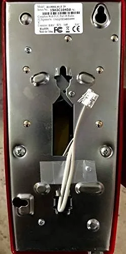 Vista 5 de Teléfono de pared de emergencia de grado industrial con marcador de línea directa preprogramado para marcado automático 911 (fuera de gancho) - rojo