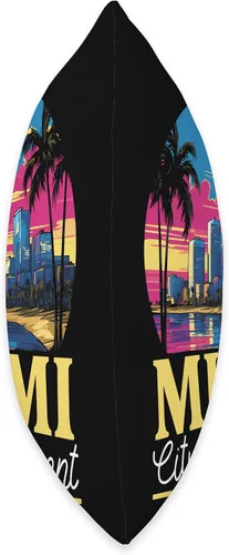Vista 2 de Miami City Florida USA SteMi Apparel Miami City Florida USA America United States Throw Pillow, 16x16, Multicolor