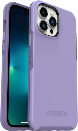 Vista 16 de OtterBox iPhone 13 Pro Max y iPhone 12 Pro Max (Solo) - Funda de la Serie Symmetry - Cama de Rosas - Ultra-Elegante - Carga Inalámbrica Compatible