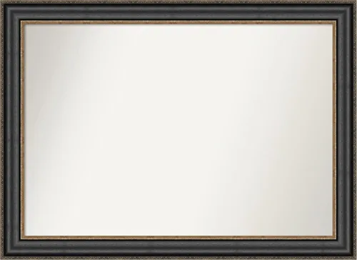Vista 41 de Amanti Art Espejo personalizado, espejo de baño negro puente, espejo de pared o espejo de tocador de baño sobre el fregadero (26 x 26 pulgadas)