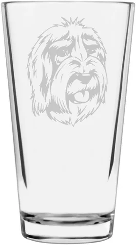 Vista 248 de Podenco Canario - Vaso de pinta de 16 onzas con temática de perro personalizado