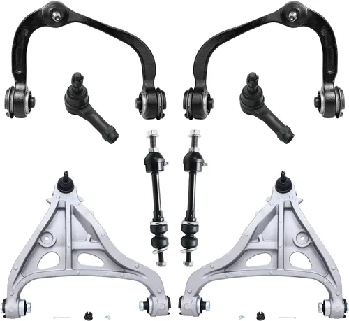 Vista 323 de Detroit Axle - Kit de brazos de control de extremo de 8 piezas para Toyota 2001-2003 Highlander 2002-2003 Camry Lexus ES300, 2 conjuntos de brazos