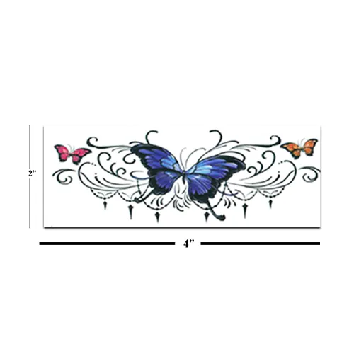 Vista 4 de Tatuajes de ombligo para mujer ~ 50 piezas precortadas individuales sexys de espalda baja tatuajes temporales traviesos Tatuajes de bikini