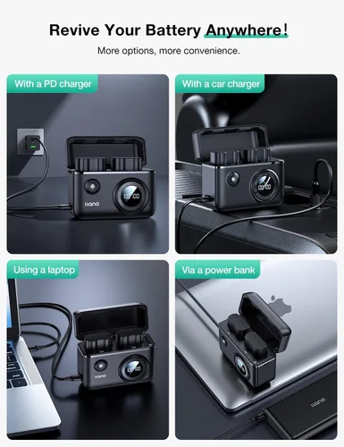 Vista 9 de llano CS2 - Paquete de 2 baterías EN-EL15C y cargador USB dual rápido de 18 W para Nikon Z8, ZR, Zf, Z6III, D850, Z7II, Z6II, Z7, Z6, D7500, D750