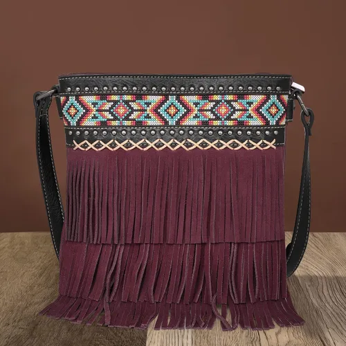 Vista 2 de Montana West Aztec Tapestry Collection Tote Bag Western Shoulder Handbag for Women