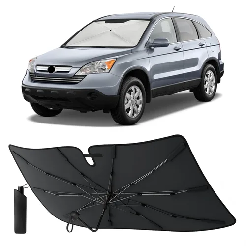 Vista 54 de EcoNour Parasol plegable para parabrisas de Mazda 3 2014-2016 2017 2018, parasol para ventana delantera de automóvil, protección UV, bloqueador