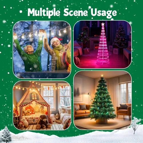 Vista 5 de Enchufe con Control Remoto Inalámbrico, Interruptor Inalámbrico 2 en 1, Varita de Luces Mágicas para Luces de Árbol de Navidad y Luces