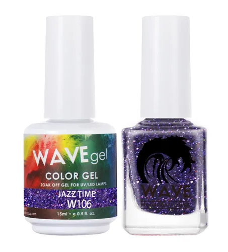 Vista 173 de WAVEGEL - Juego dúo de gel y esmalte de uñas a juego - Colección Simplicity - #P109 Blizzard I 0.5 onzas