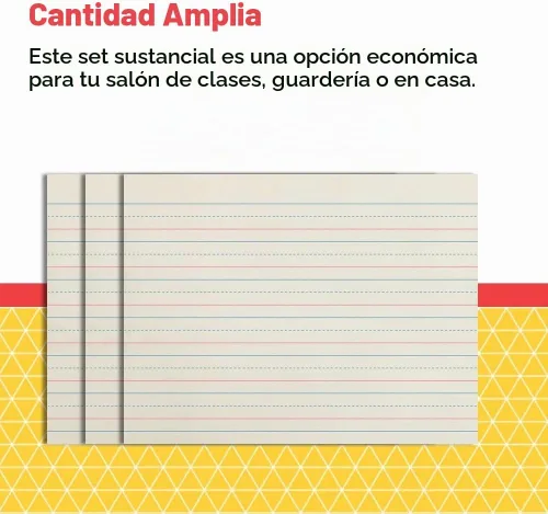 Vista 7 de School Smart Papel de periódico rojo y azul, rayas de 3/4 pulgadas, 11 x 8-1/2 pulgadas, 500 hojas, blanco