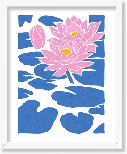 Vista 43 de Poster Master Póster de gato – Estampado floral retro – Arte de flores – Arte colorido de gato – Arte bohemio chic – Arte abstracto genial – Arte