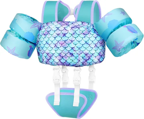 Vista 17 de Vvinca Puddle Kid Jumper for 13-30-66 Lbs,Toddlers Pool Floaties for 1-10 01-Sandía