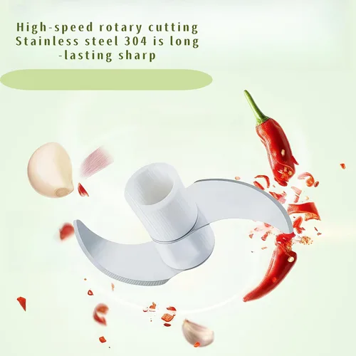 Vista 7 de Procesador manual de alimentos, picador de verduras, mini cortador de ajo con cuerda de mano, cortador de cebolla para verduras, jengibre, frutas