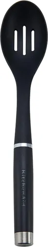 Vista 3 de KitchenAid KO004OHOBA Gourmet - Cuchara ranurada de nailon, color negro mate