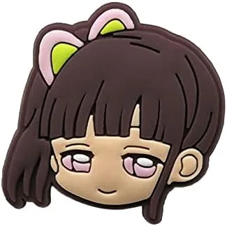 Vista 7 de 11 dijes para zapatos de anime Kimetsu no Yaiba Chibi, accesorios para zuecos de manga y zuecos de Demon Slayer Croc Charm para una variedad
