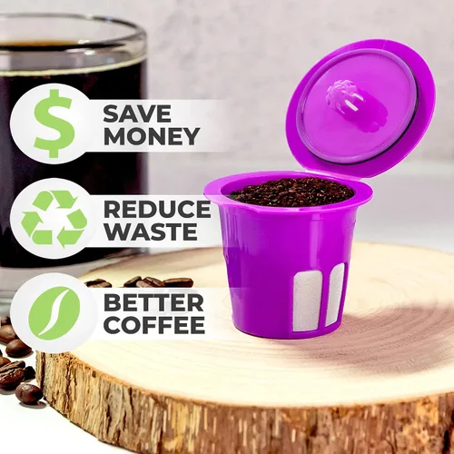 Vista 2 de Perfect Pod Cafe Flow 1-Stream - Filtro de cápsulas de café reutilizable – Cápsula K Cup recargable compatible con Keurig K-Mini Plus K-Duo